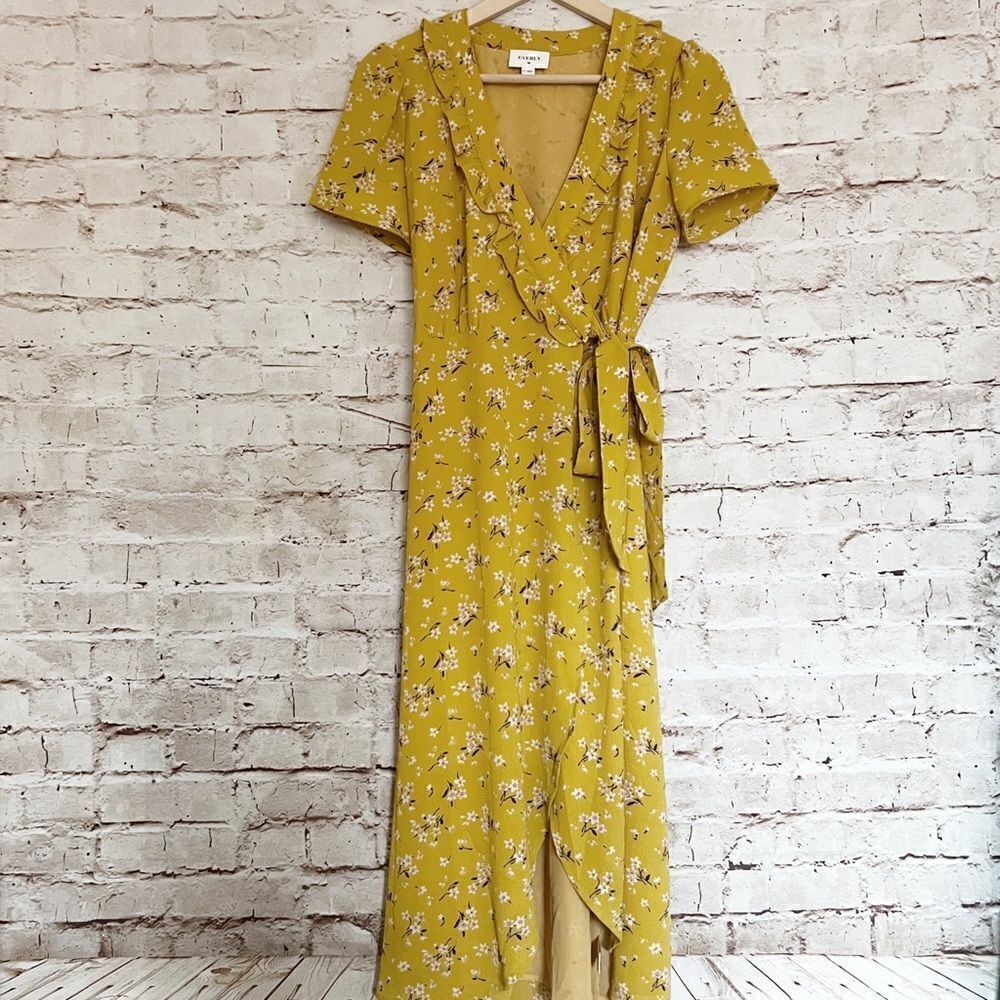 Everly floral wrap dress